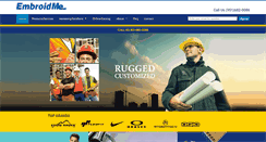 Desktop Screenshot of embroidme-riverside.com