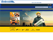 Tablet Screenshot of embroidme-riverside.com